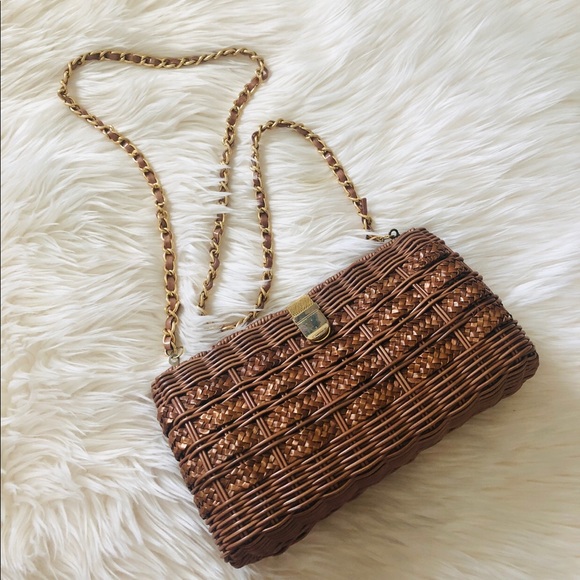 Wicker basket weave purse - Picture 2 of 8